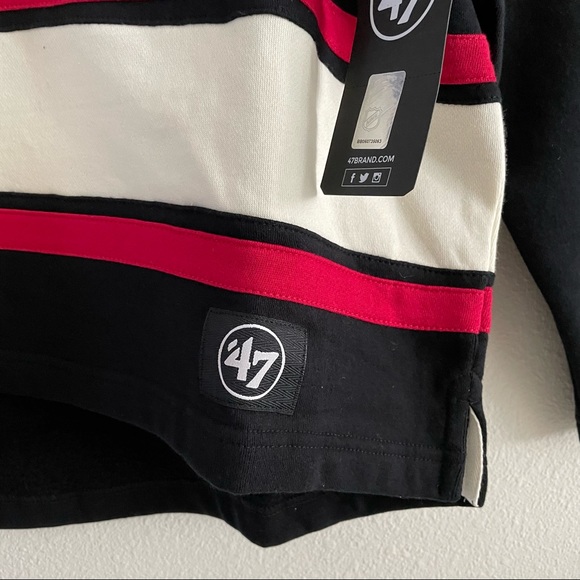 SOLD Chicago Blackhawks Superior '47 Lacer Heavy Fleece Hoodie NHL Size L Men - Picture 12 of 12